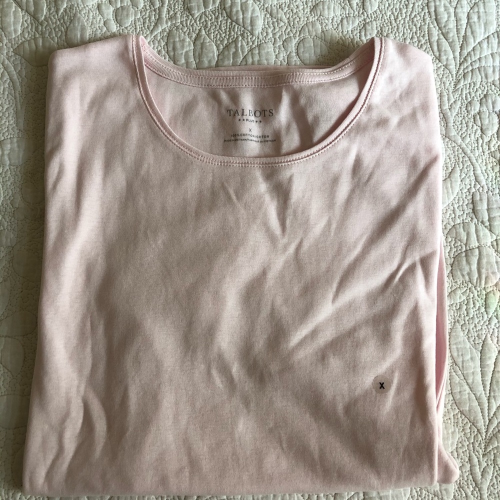 Talbots Scoop Neck Tshirt NWT